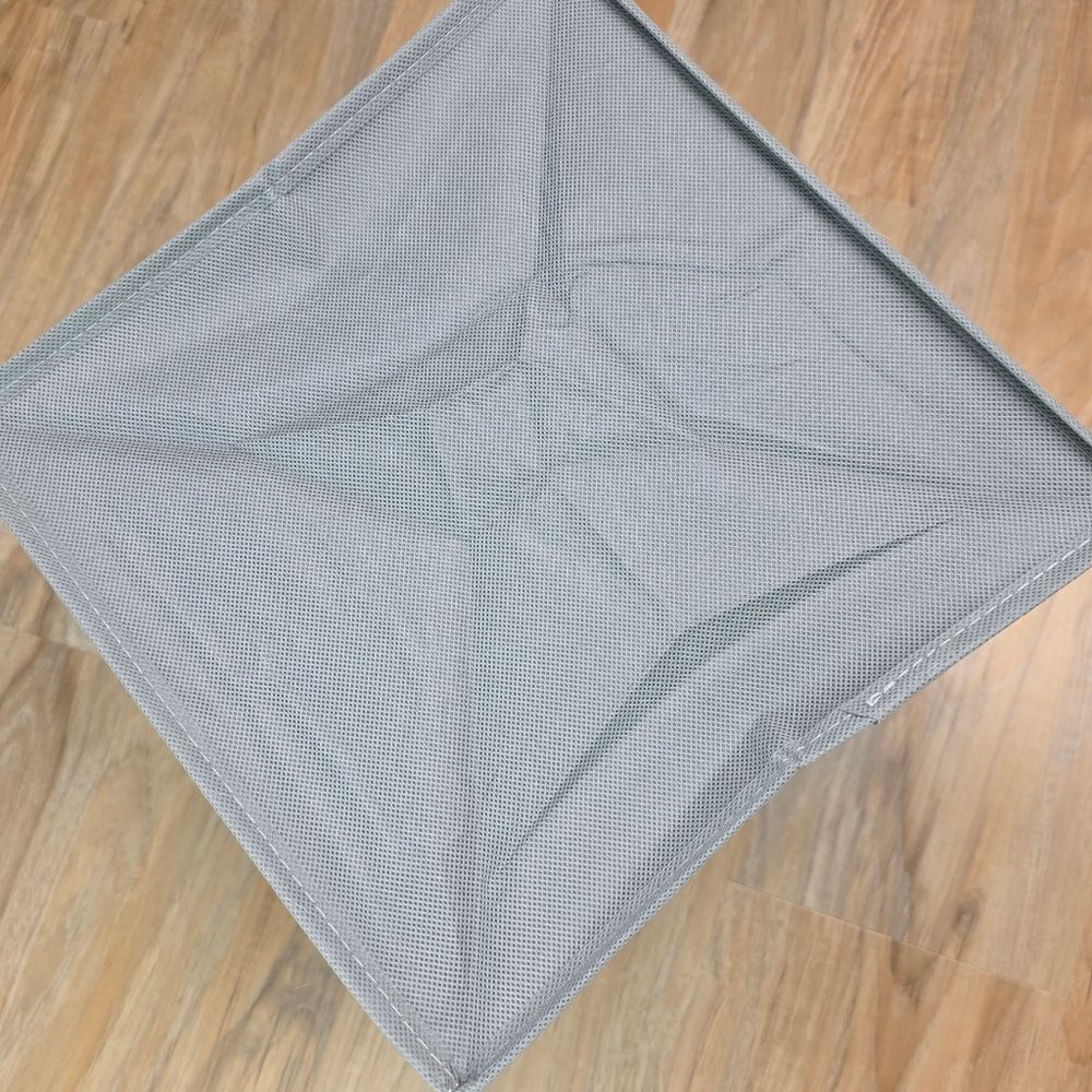 🔸️Gray Canvas Dual Handle Collapsible Storage Bin Set of 4 - Picture 12 of 12